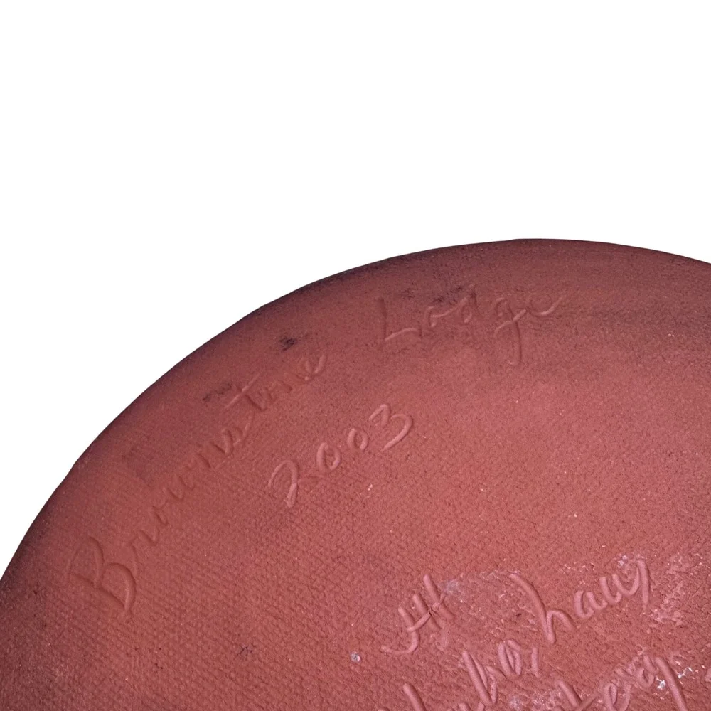 Huberhaus Red Earthenware Commissioned John Huber signed for Brownstone Lodge'03